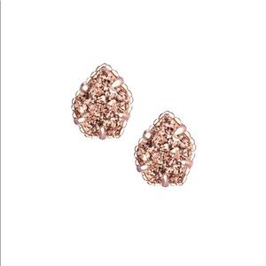 Kendra Scott Rose Gold Drusy Tessa Studs
